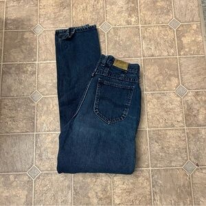 Vintage Retro Lee Denim Jeans Straight High Rise 12 Long